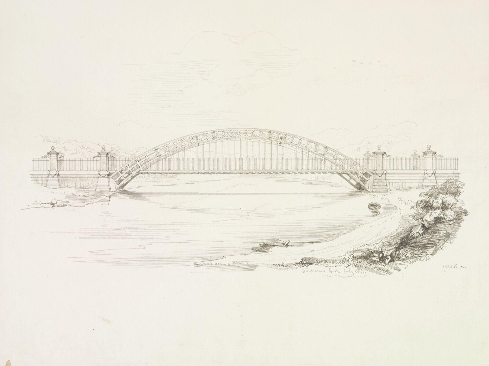 Drawing, George Townsend Andrews, July 1847