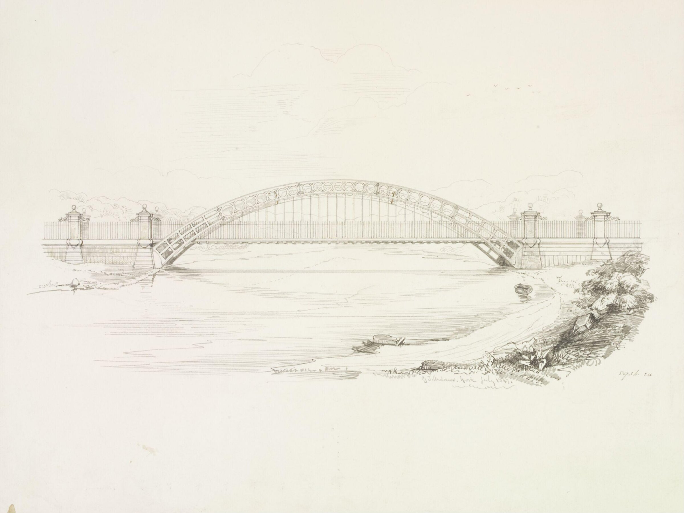 Drawing, George Townsend Andrews, July 1847