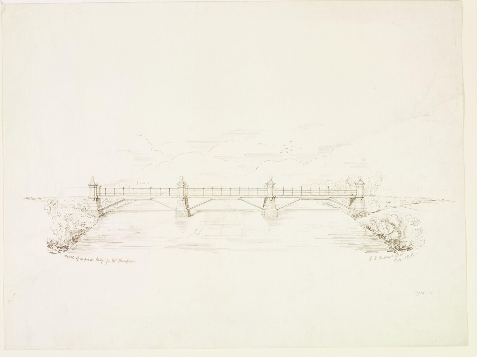 Drawing, George Townsend Andrews, July 1848
