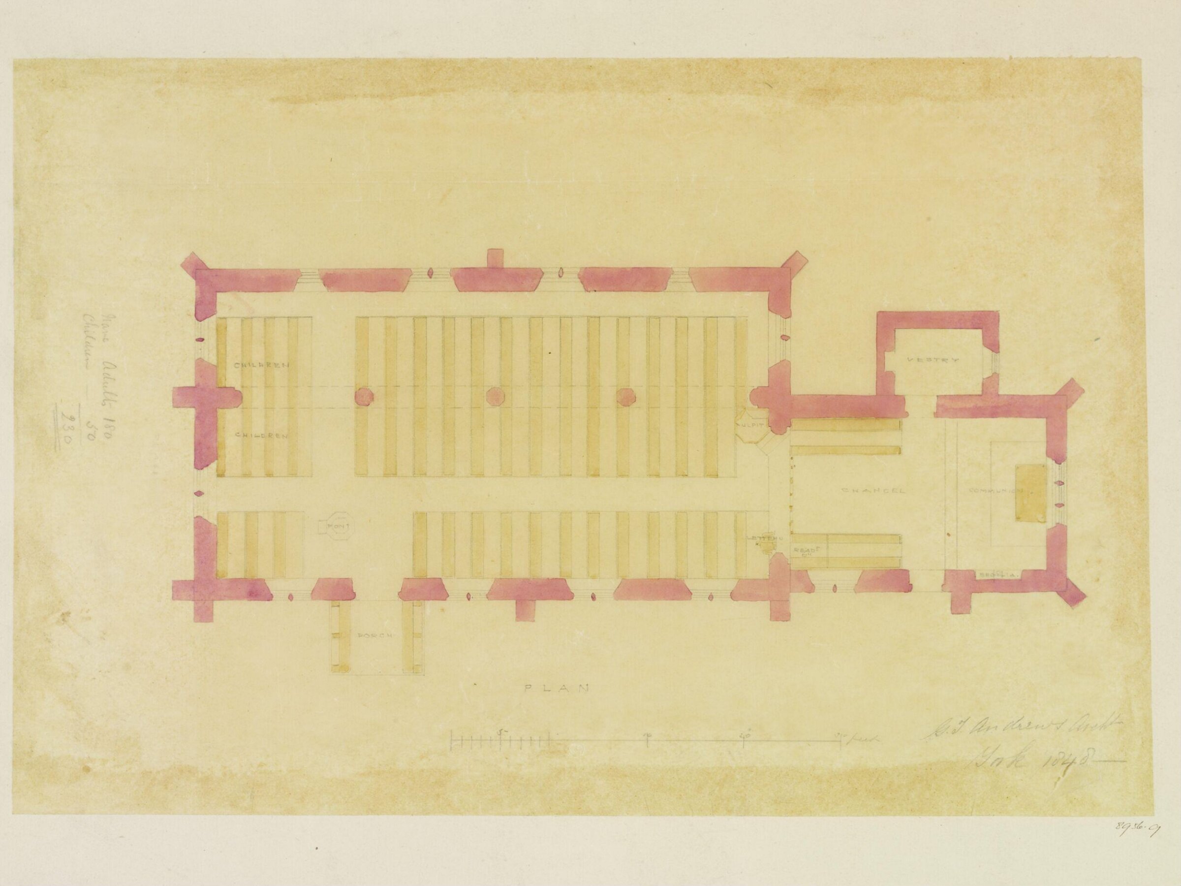 Drawing, George Townsend Andrews, 1848
