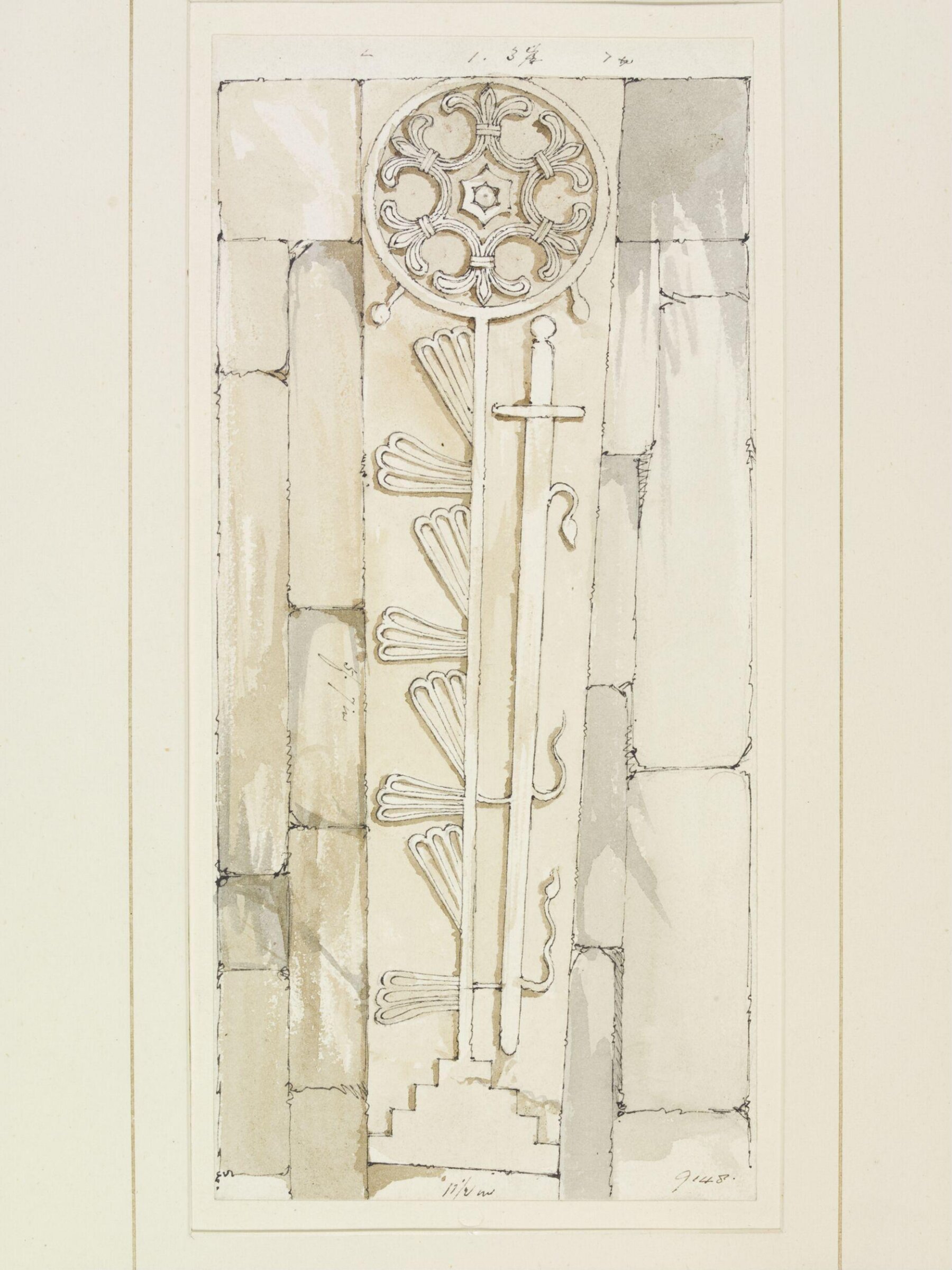 Drawing, Robert William Billings, c. 1832-1874