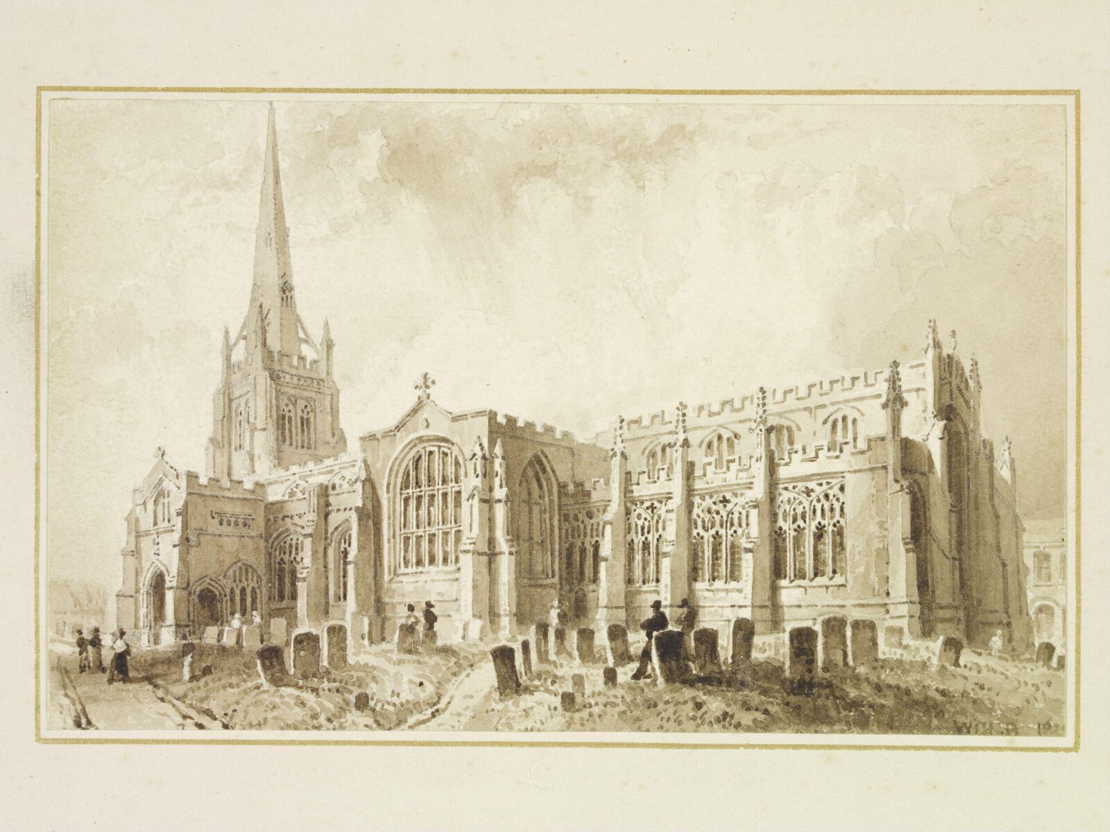 Drawing, William Henry Bartlett, 1826