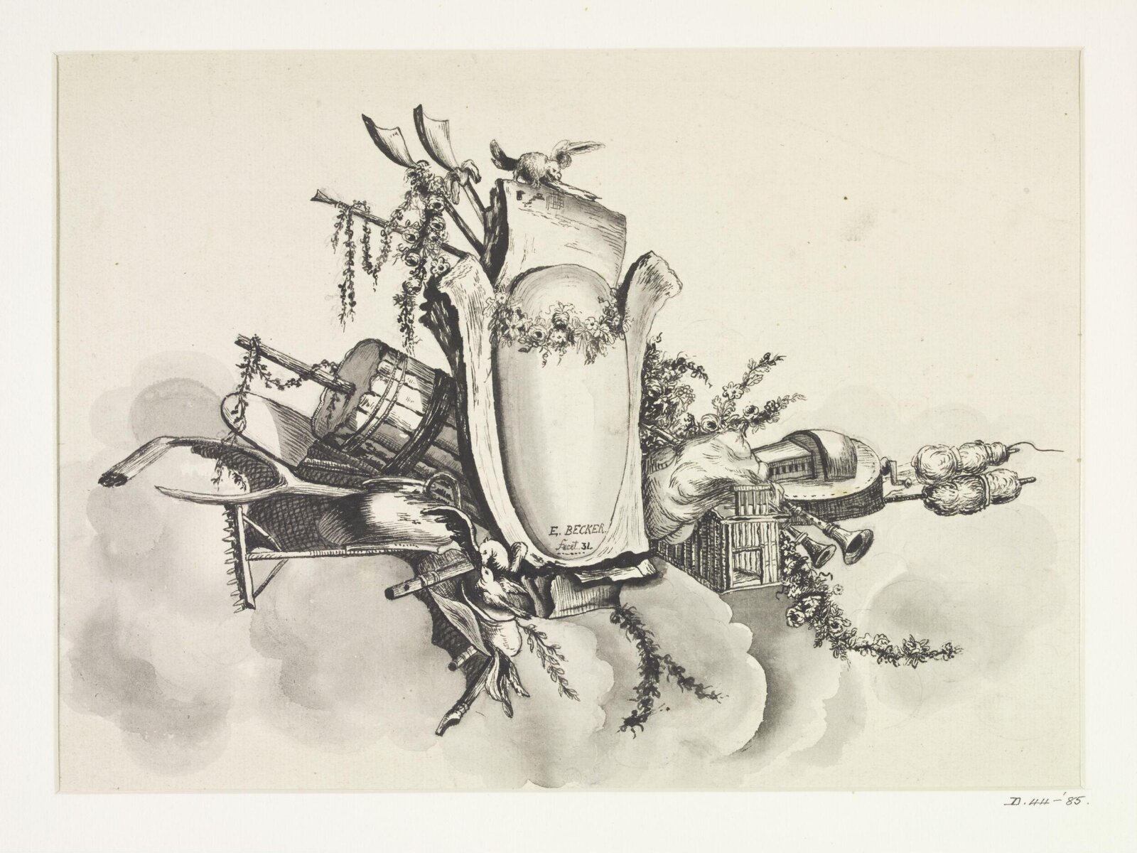 Drawing, E Becker, c. 1831