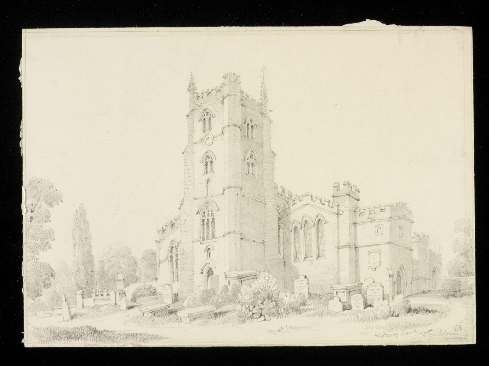 Drawing, Valentine Bartholomew, 1861