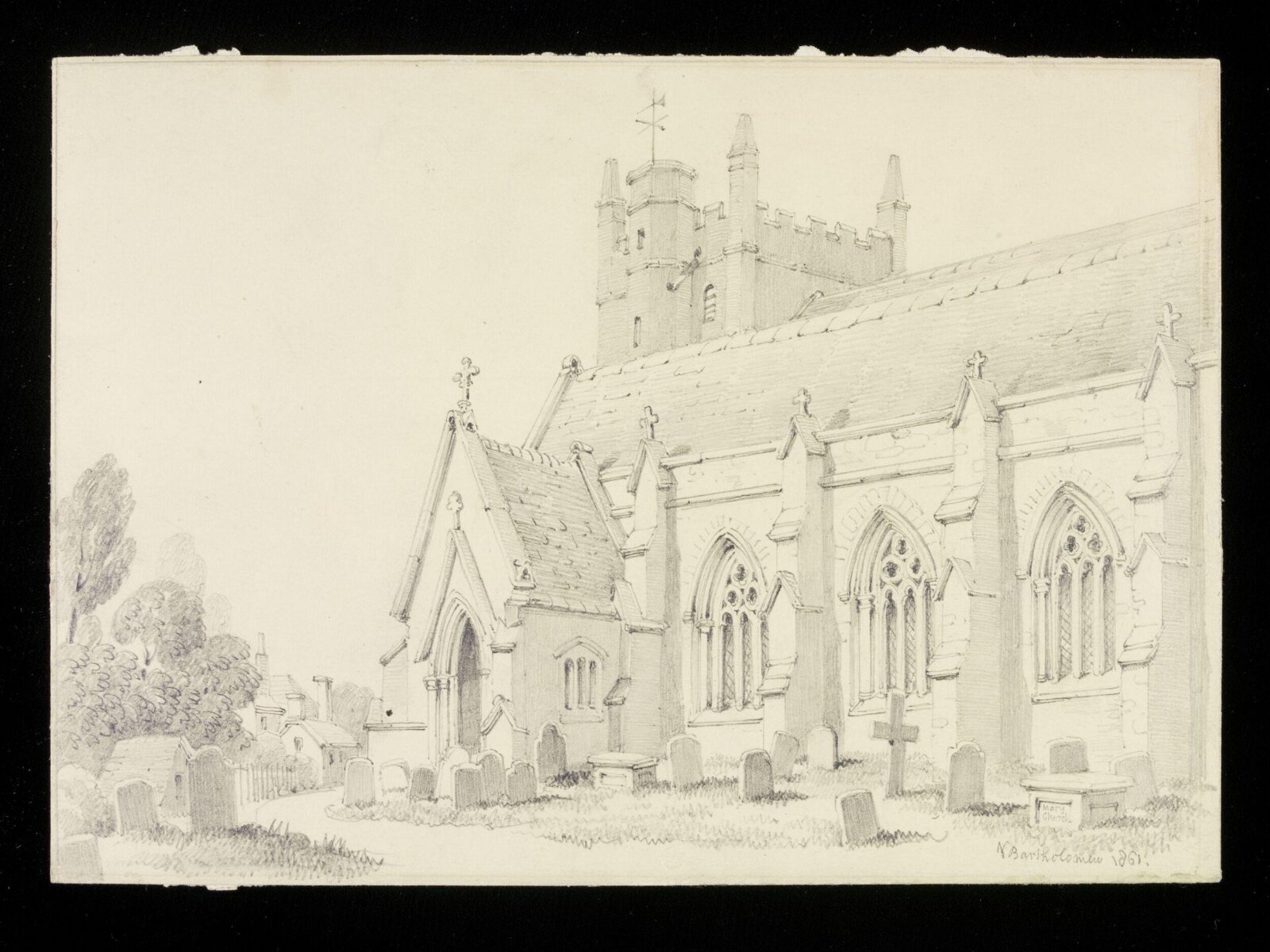 Drawing, Valentine Bartholomew, 1861