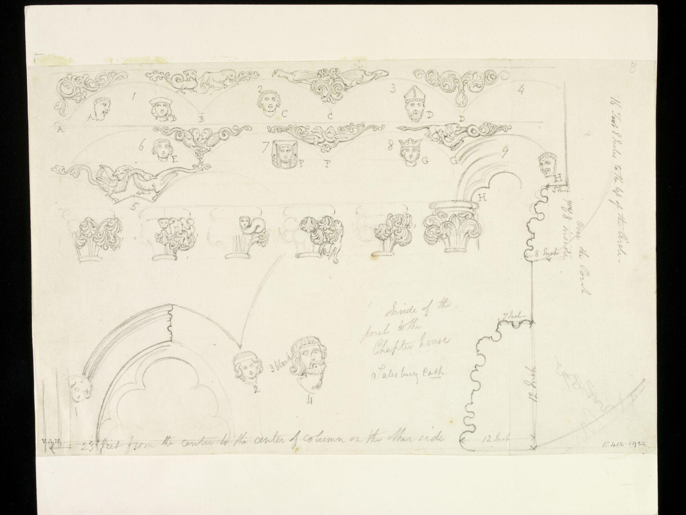 Drawing, Thomas Baxter, early 19th century