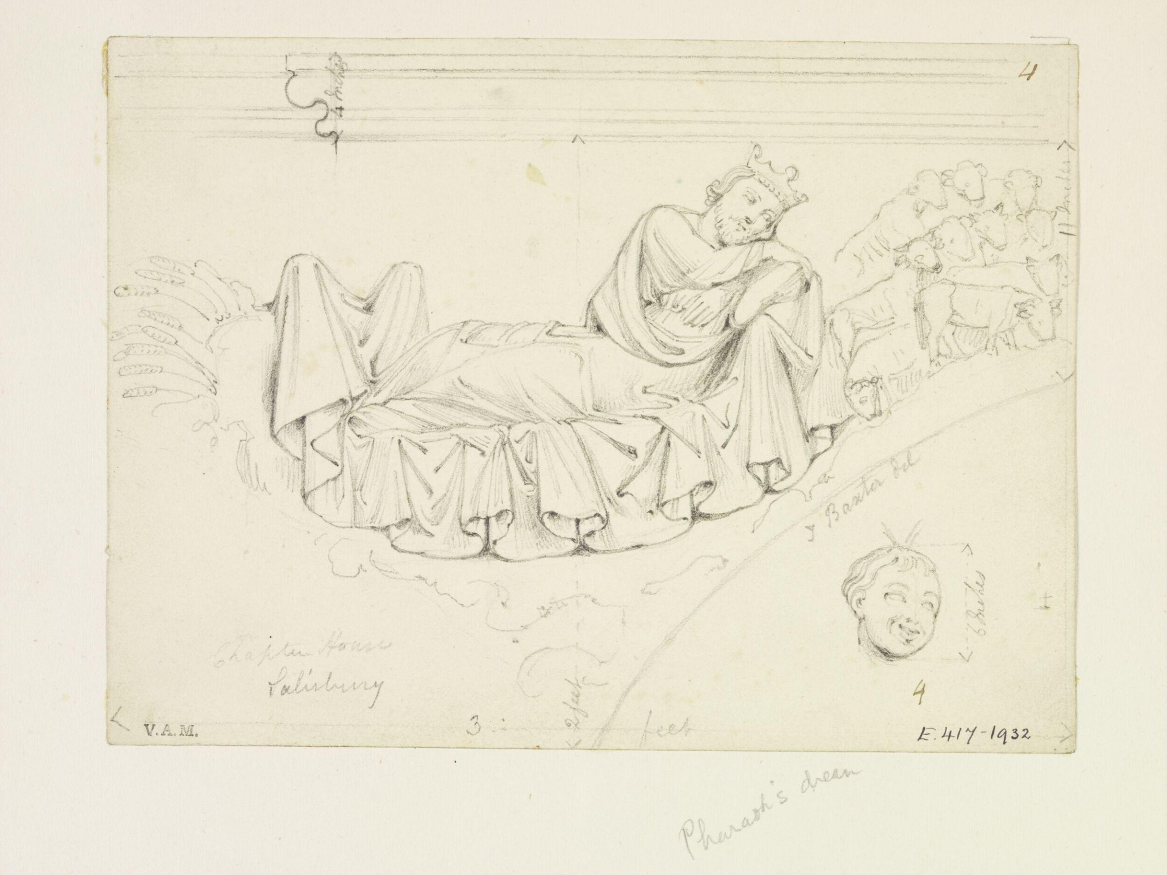 Drawing, Thomas Baxter, early 19th century