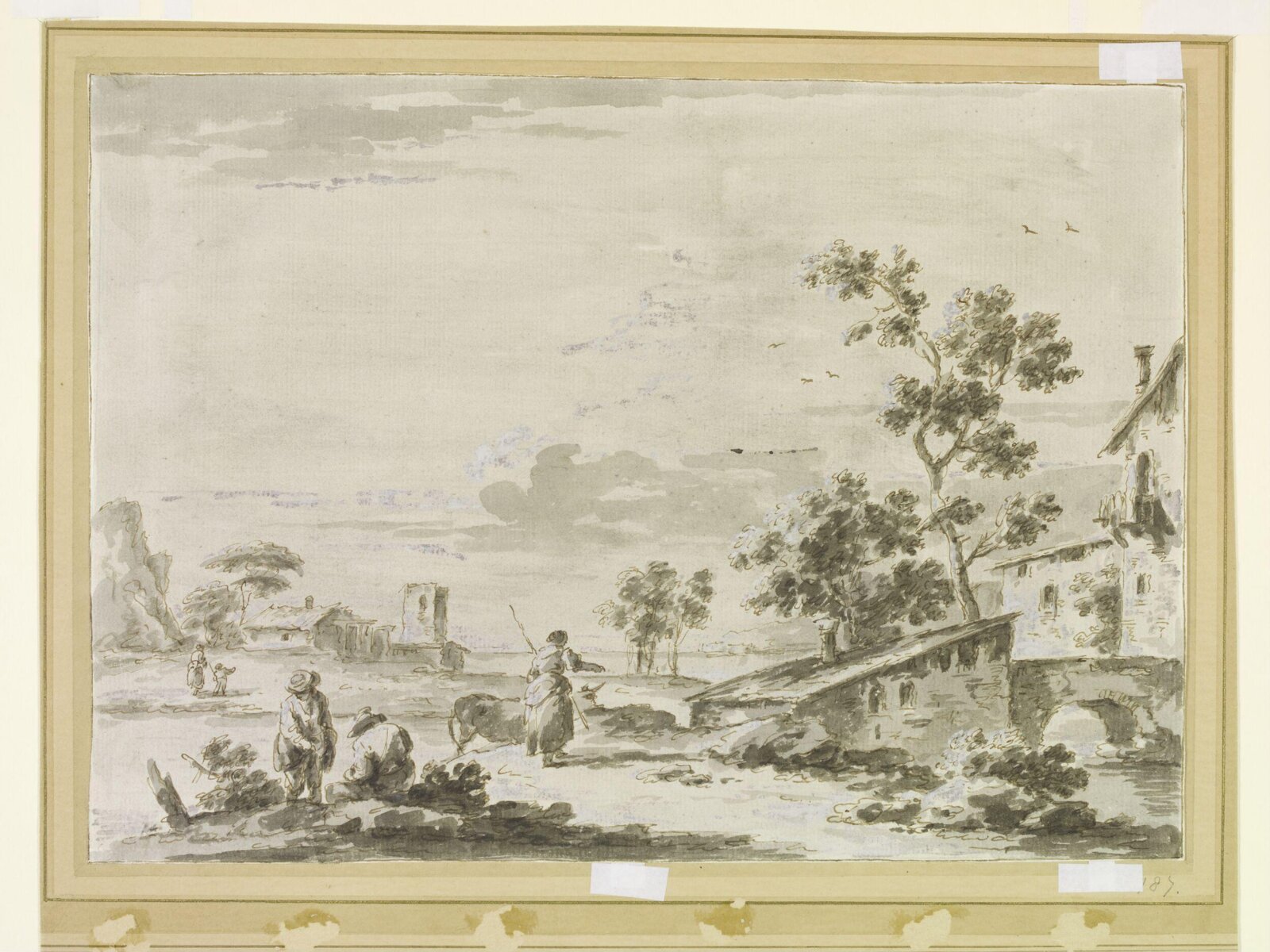 Drawing, Francesco Zuccarelli, 18th century