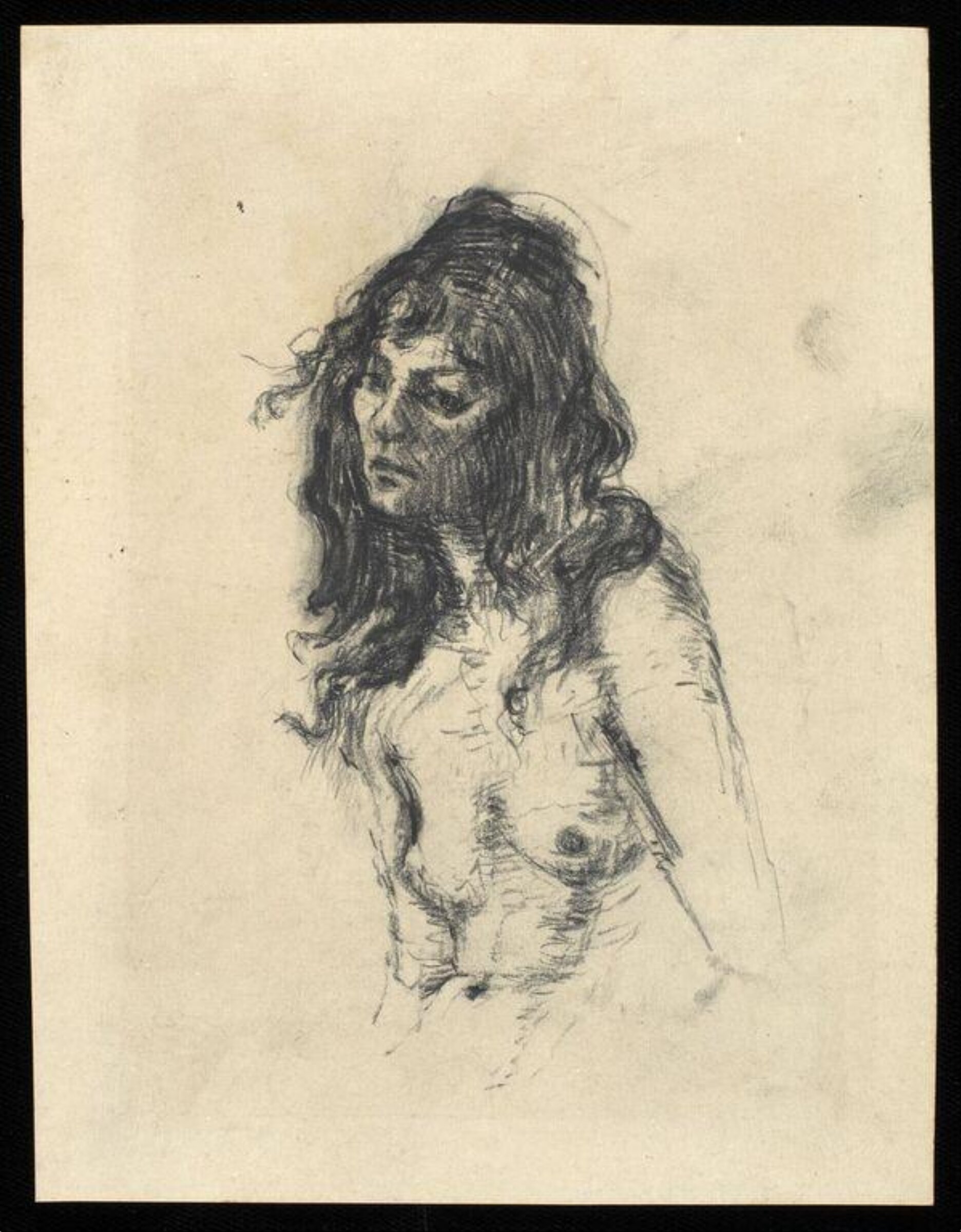 Life drawing by Michael Annals, Michael Annals, late 1950s