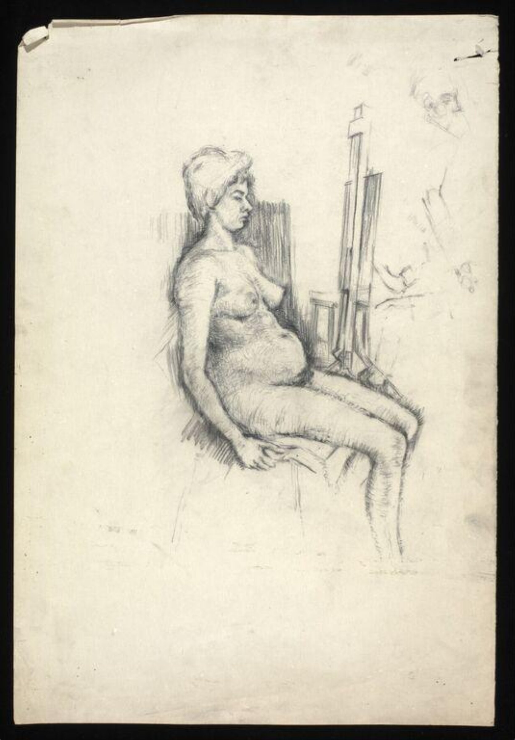Life drawing by Michael Annals, Michael Annals, late 1950s