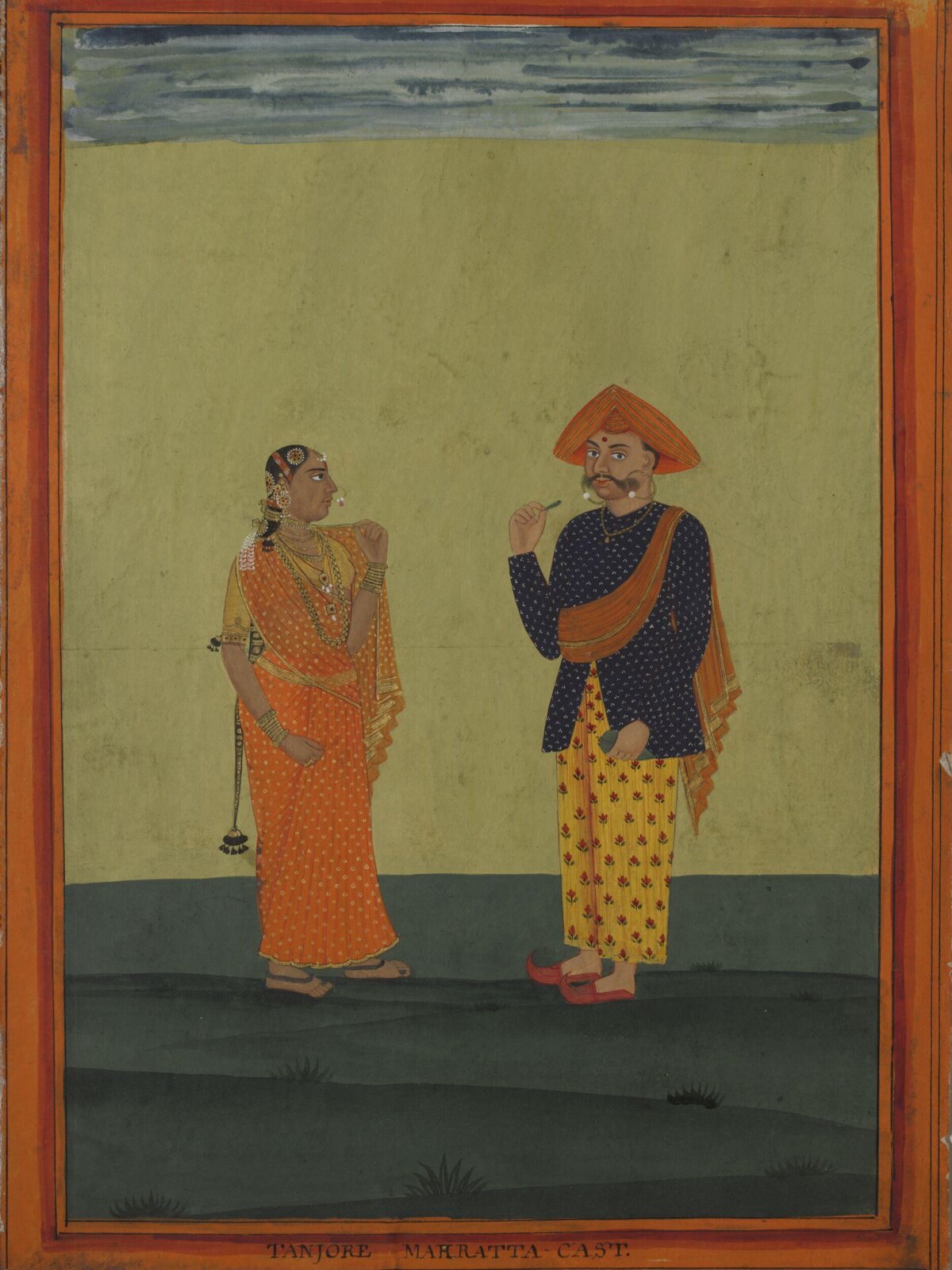 A Maratha couple, ca. 1770