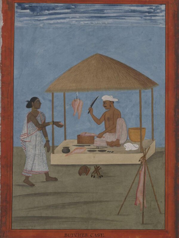 A butcher and his wife