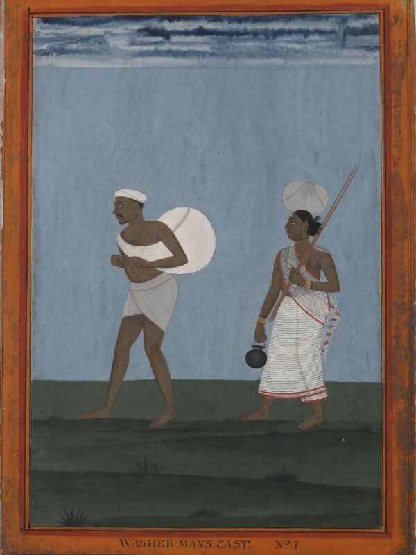A washerman and his wife