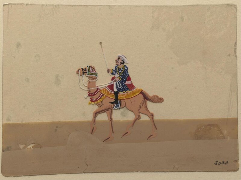 One of twelve drawings depicting methods of transport
