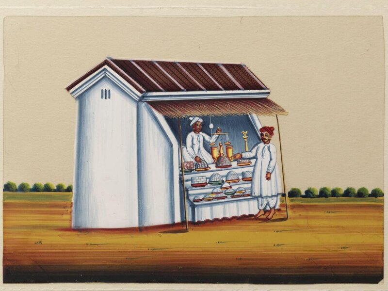 One of ten paintings of occupations and one of buildings.