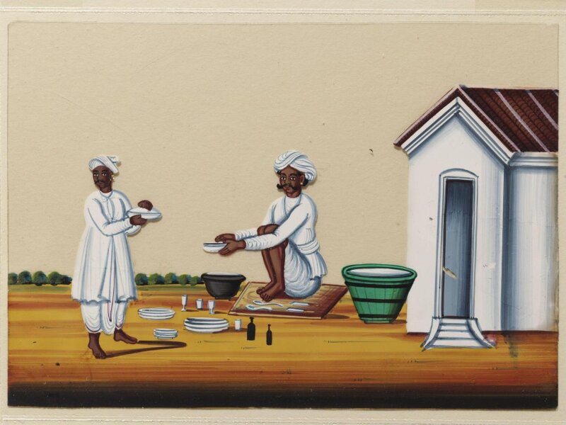 One of ten paintings of occupations and one of buildings.