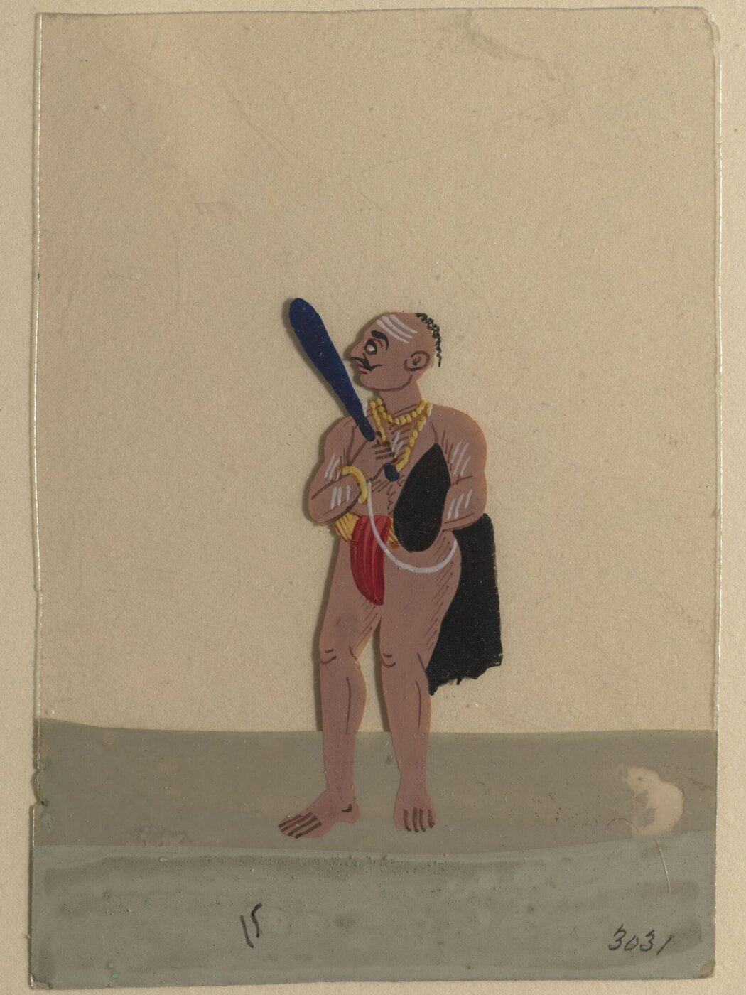 Unknown, Twelve drawings of unidentified ascetics and mendicants.