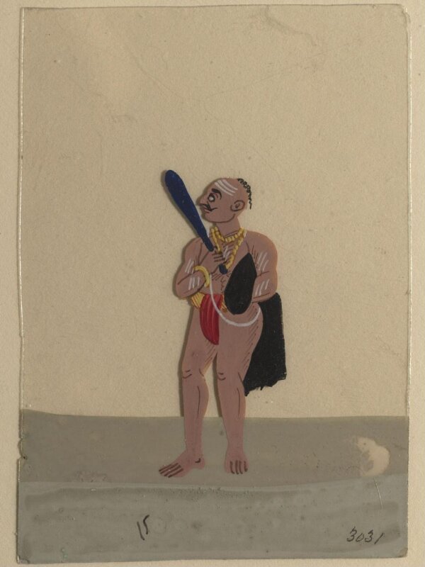 Twelve drawings of unidentified ascetics and mendicants.