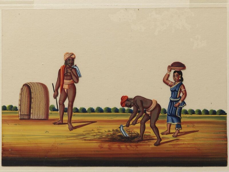 One of ten paintings of occupations and one of buildings.