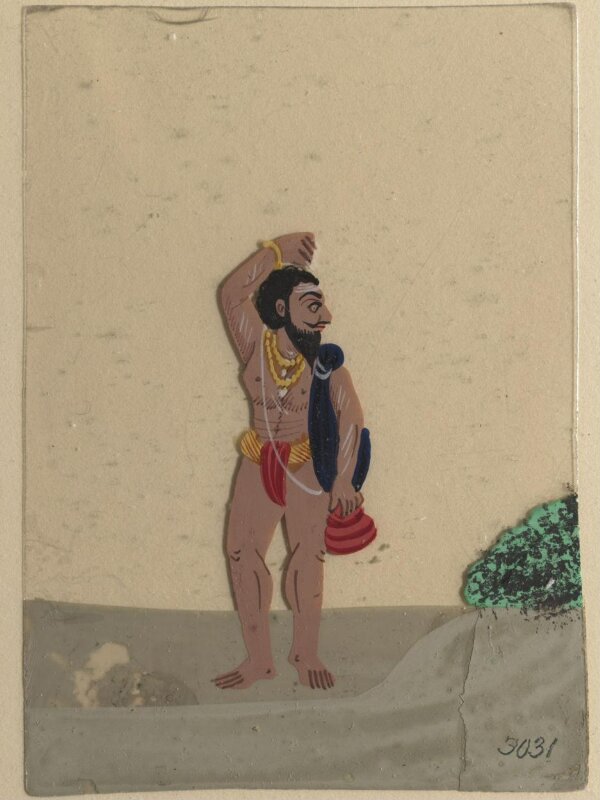 Twelve drawings of unidentified ascetics and mendicants.