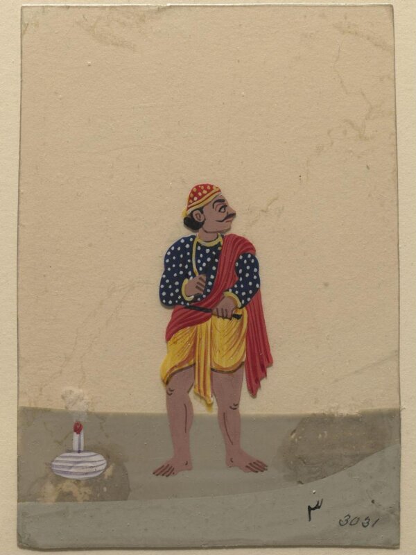 Twelve drawings of unidentified ascetics and mendicants.