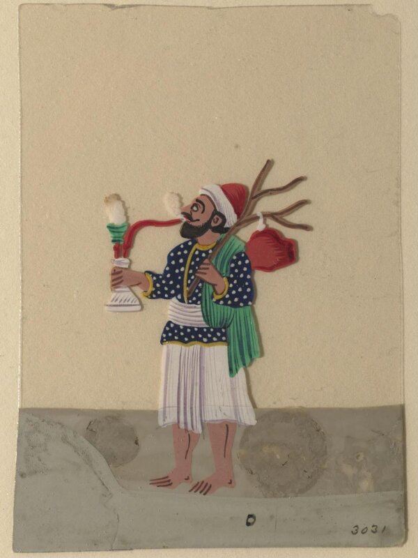 Twelve drawings of unidentified ascetics and mendicants.