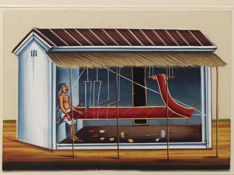 One of ten paintings of occupations and one of buildings.