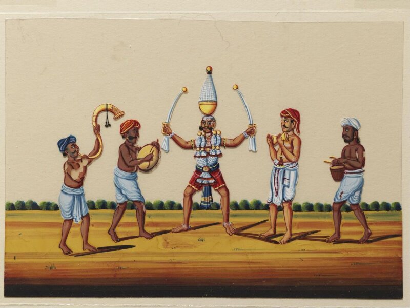 One of ten paintings of occupations and one of buildings.