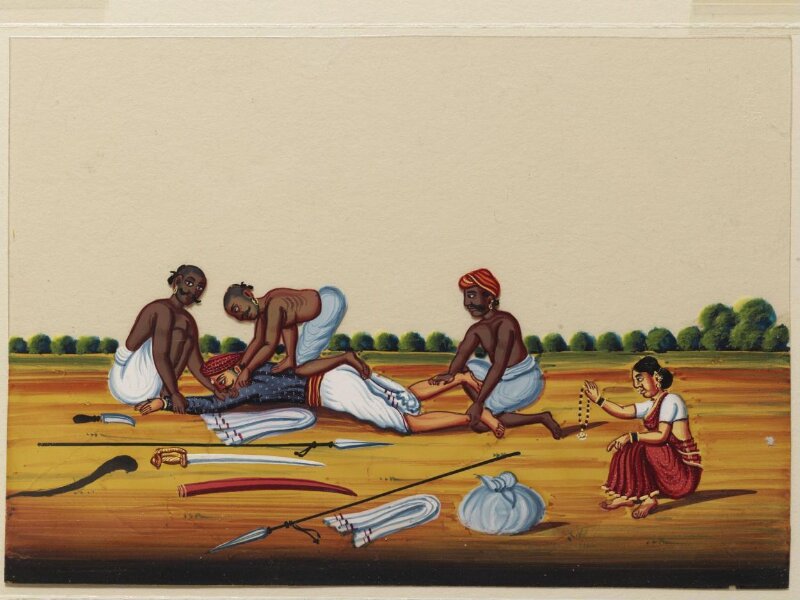 One of ten paintings of occupations and one of buildings.