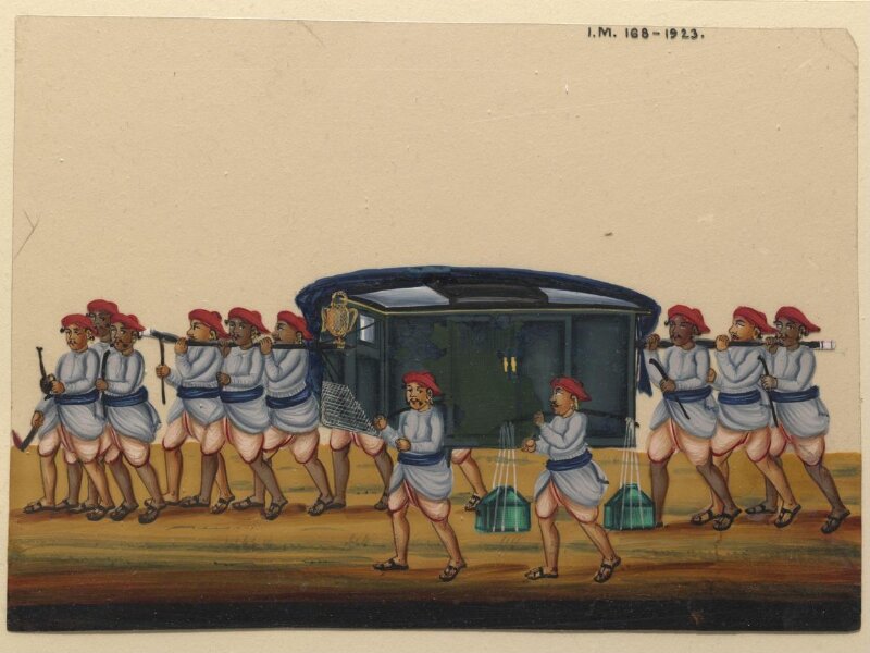 One of twenty-eight paintings, fifteen depicting occupations, thirteen depicting deities.