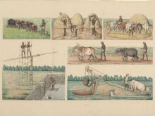 Six scenes of cultivation and irrigation thumbnail 1
