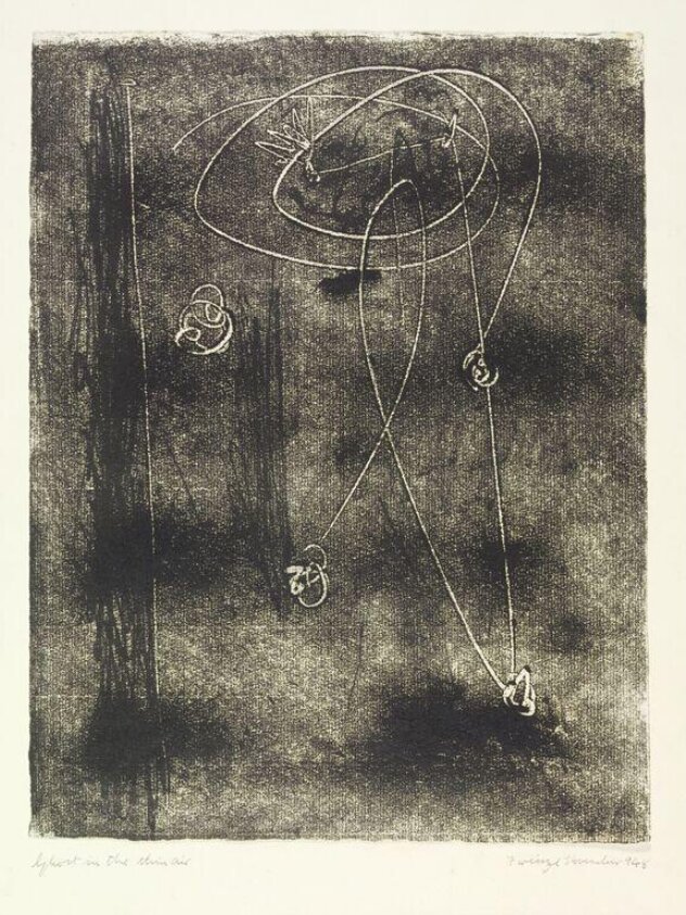 Ghost in thin air (1948) by Alan Davie