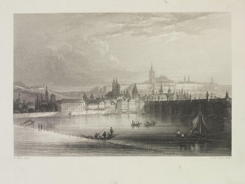Prague (mid 19th century) by H. Bibby