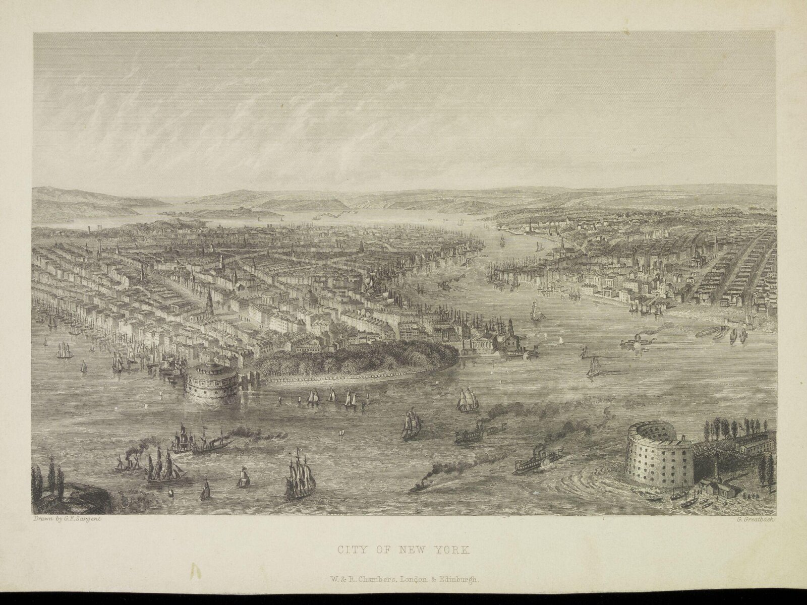 Watercolour drawing, William James Linton, c.1860s