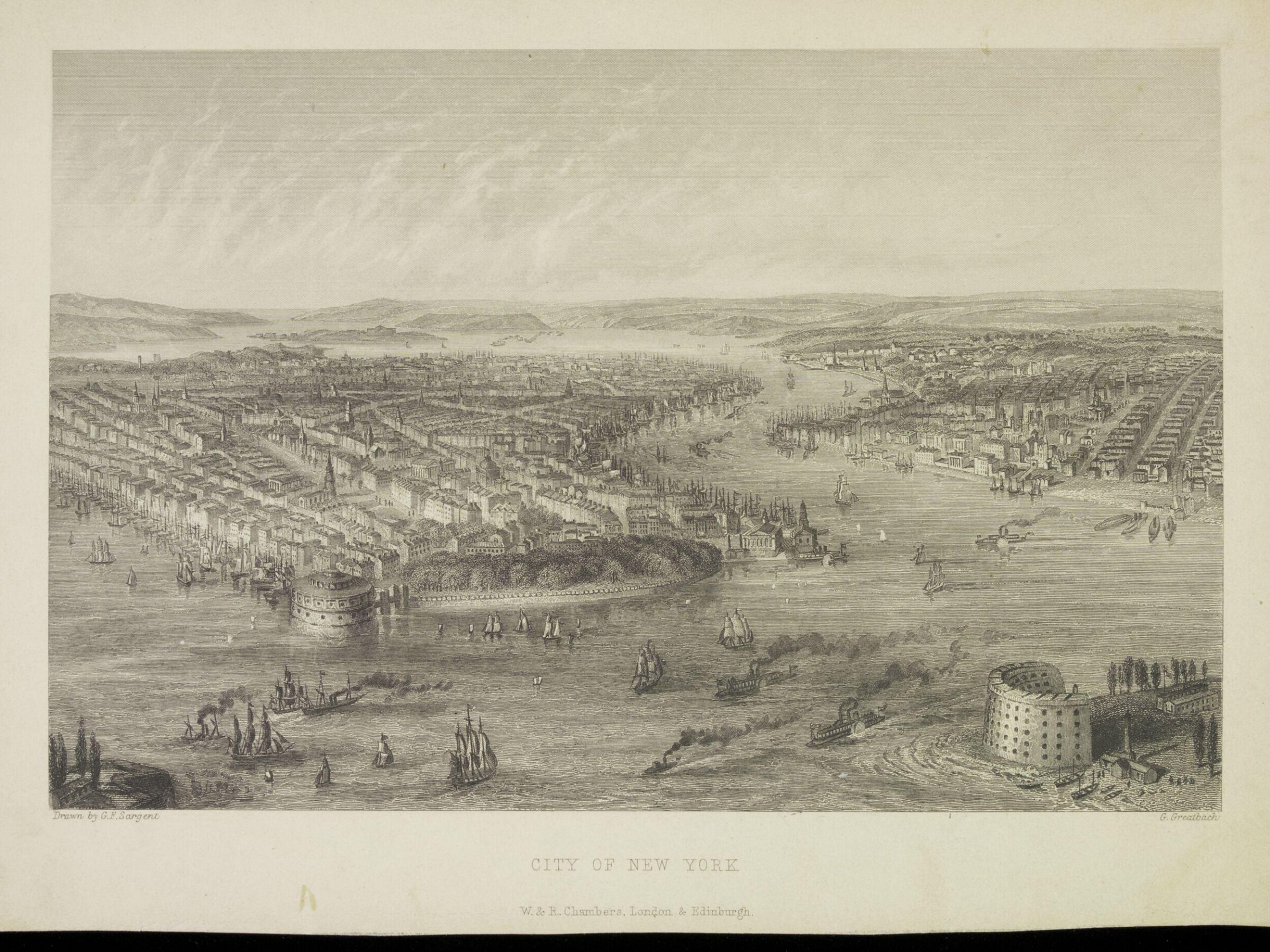 Watercolour drawing, William James Linton, c.1860s