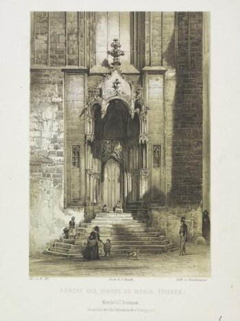 The porch of the chuch of Maria-Stiegen, Vienna