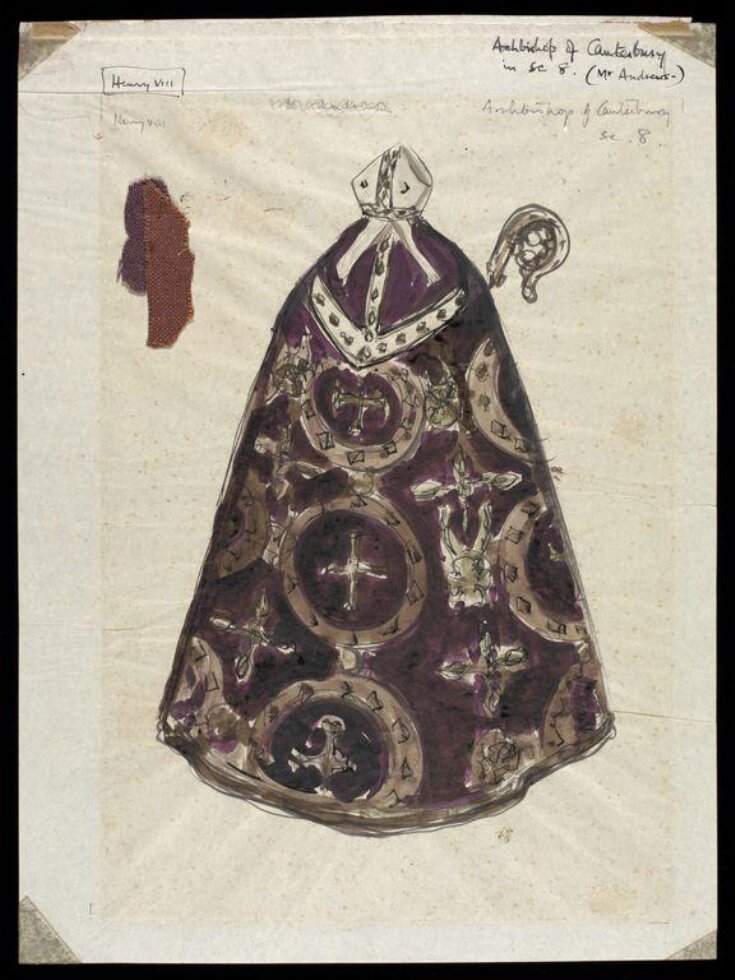 Costume design for Harry Andrews in Henry VIII top image