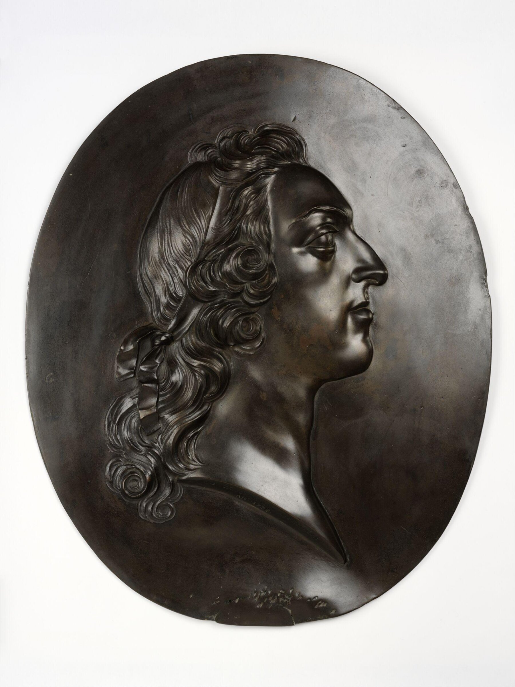 Louis XV in right profile, Edme Bouchardon, 1738