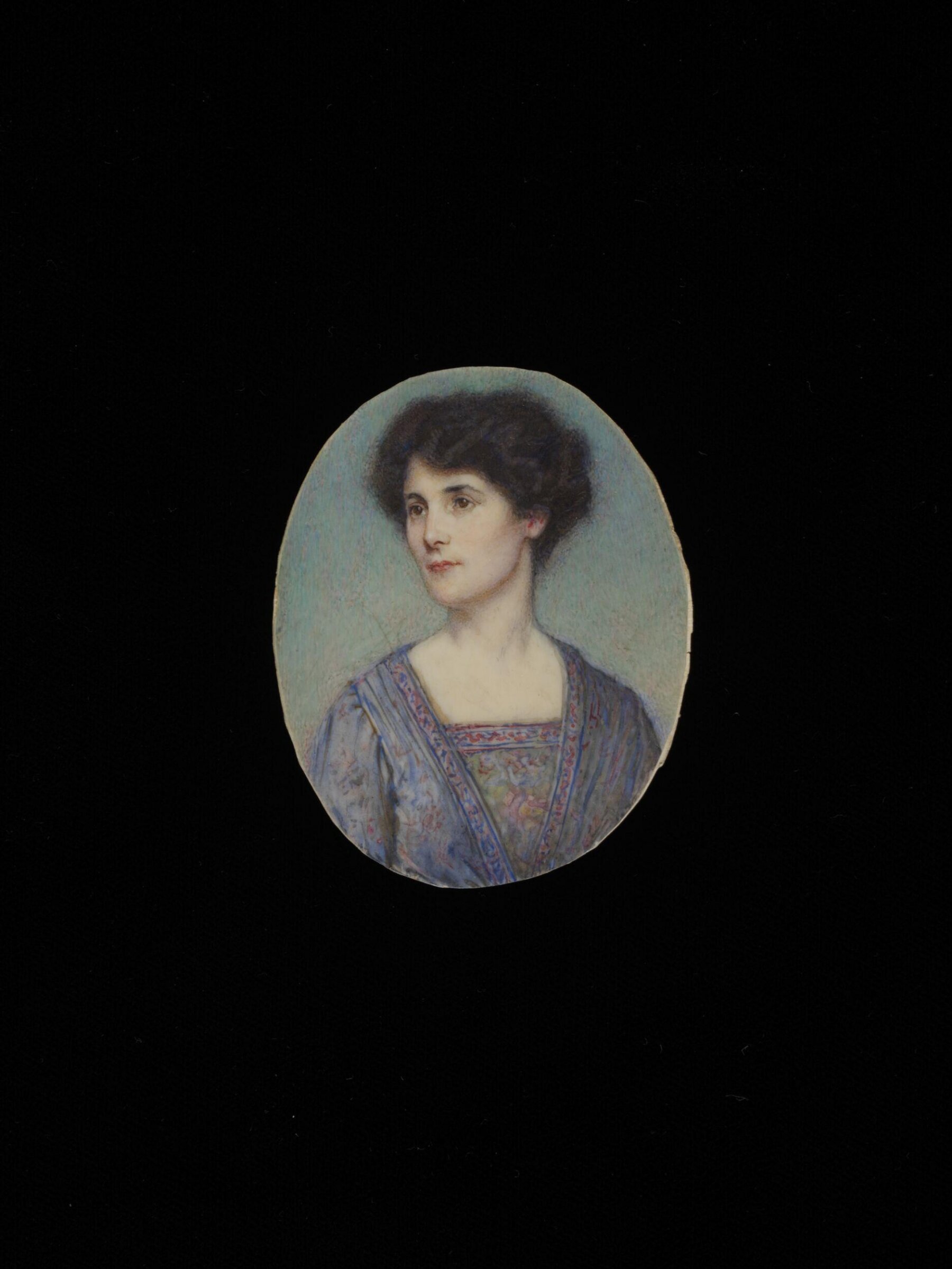 Miniature portrait of an unknown woman, Rosalie Emslie