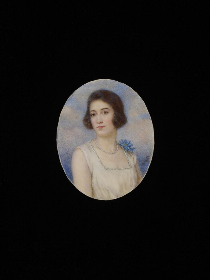 Miniature portrait of an unknown young woman top image