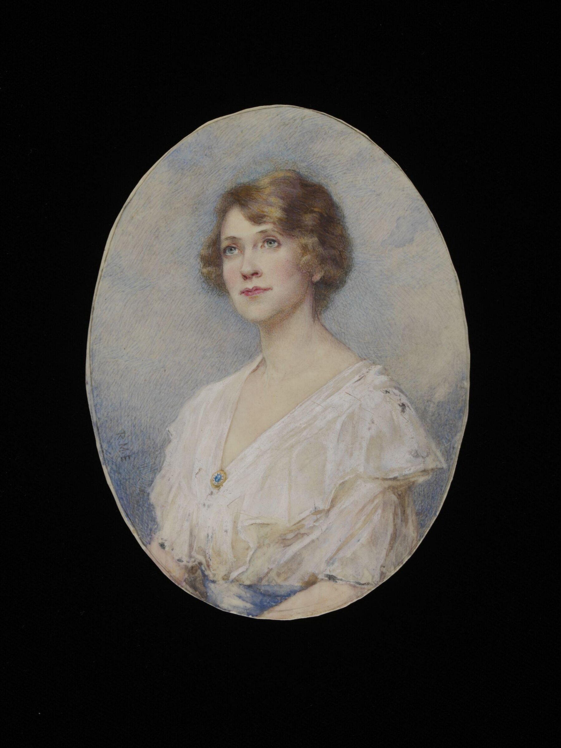 Miniature portrait of an unknown woman, Rosalie Emslie