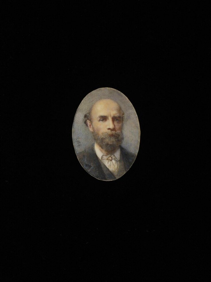 Miniature portrait of Mr Alfred E. Emslie, A.R.W.S. top image