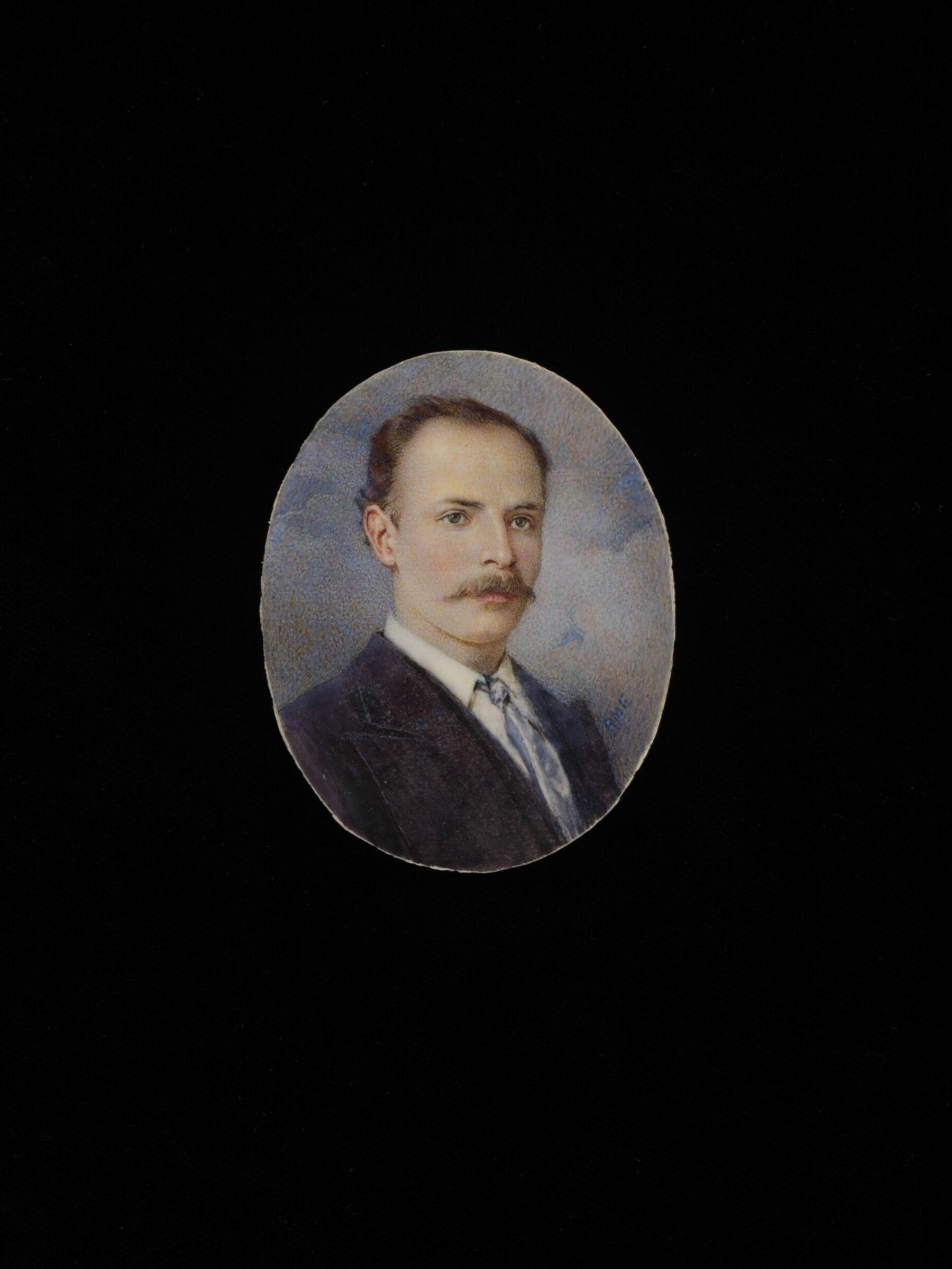 Miniature portrait of an unknown man, Rosalie Emslie