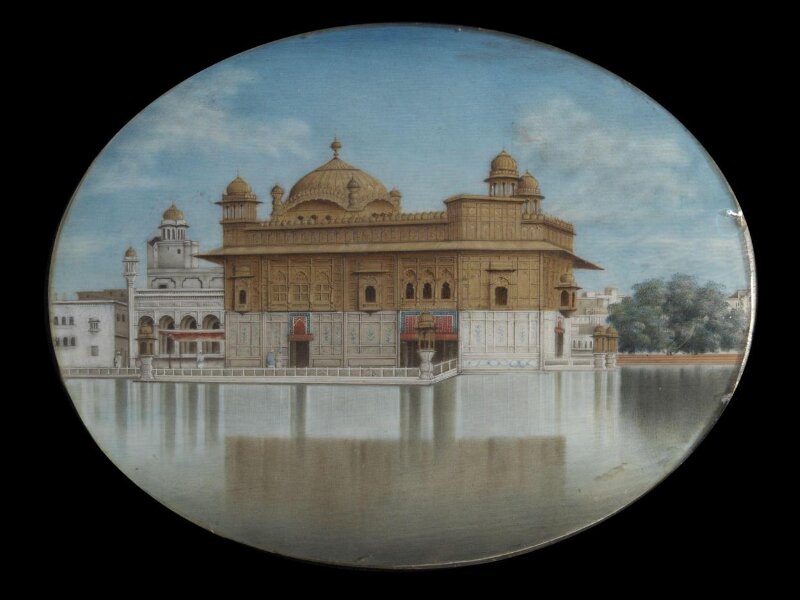 One of Sixteen views of monuments in Delhi, Agra, Amritsar, Lucknow and South India.