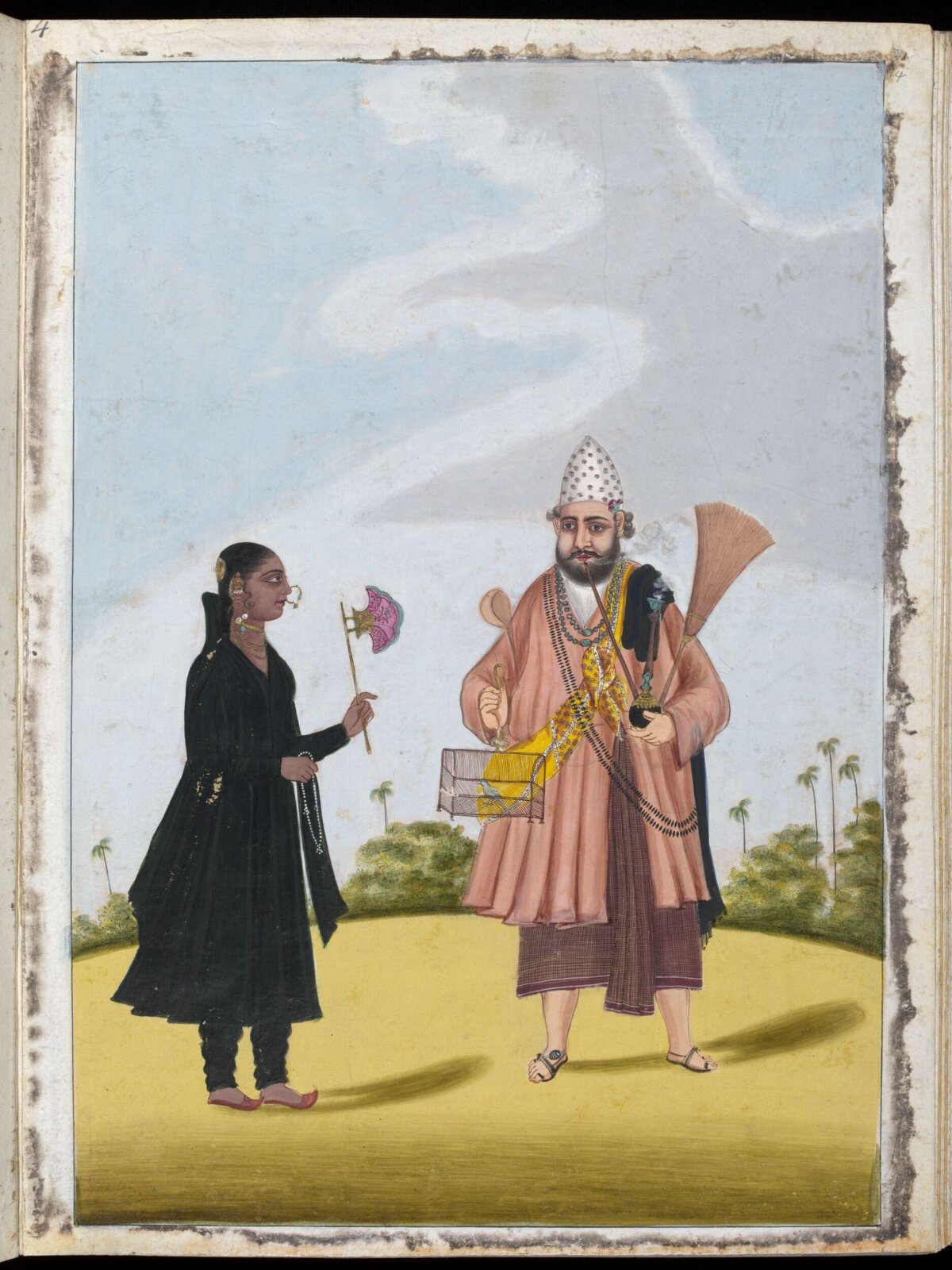 A Muslim devotee and his Wife, ca. 1805