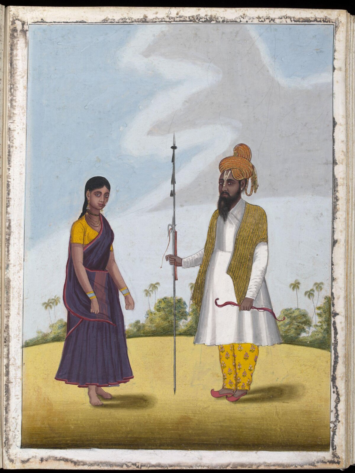 A Maratha couple, ca. 1805