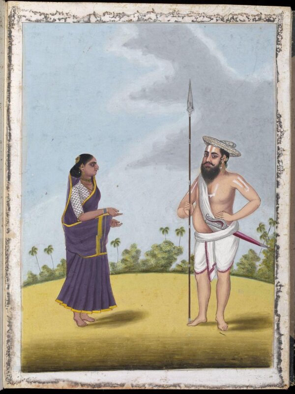 A warrior and his wife