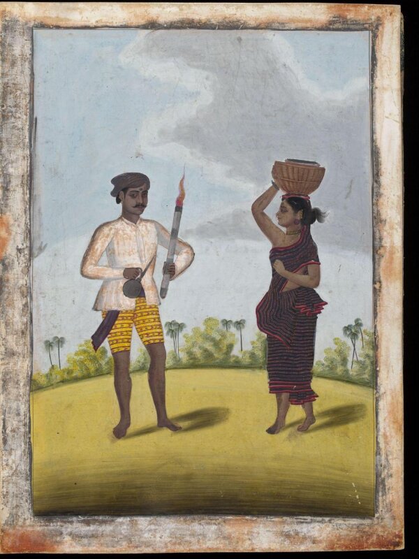 Torch-bearer and his wife