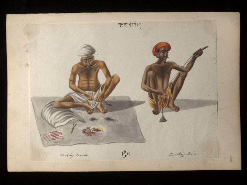 An album containing fifty-three drawings depicting occupations.