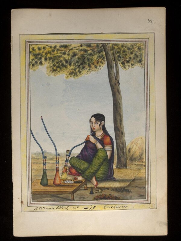 An album containing fifty-three drawings depicting occupations.